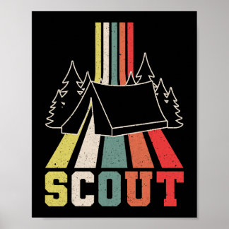 Scout Retro Tent Poster