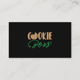 Scout Shirt Cookie Boss Girls Cookie Dealer Scout  Business Card