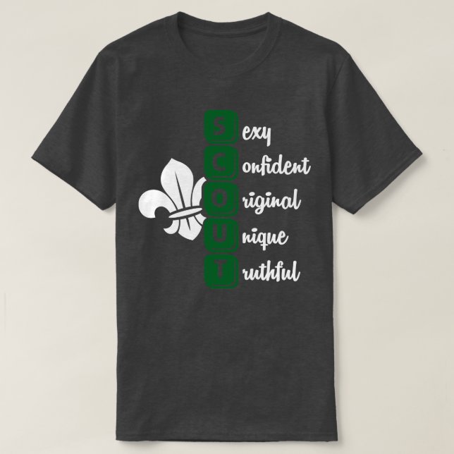 SCOUT white 1 T-Shirt (Design Front)