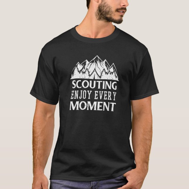 Scouting Enjoy Every Moment Scout Camper T-Shirt (Front)