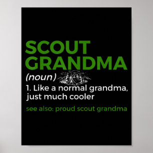 Scouting Funny Scout Grandma Definition Proud Scou Poster