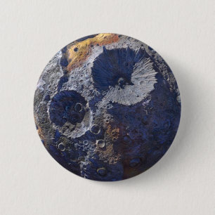 Scouting Mission to Asteroid 16 Psyche 6 Cm Round Badge
