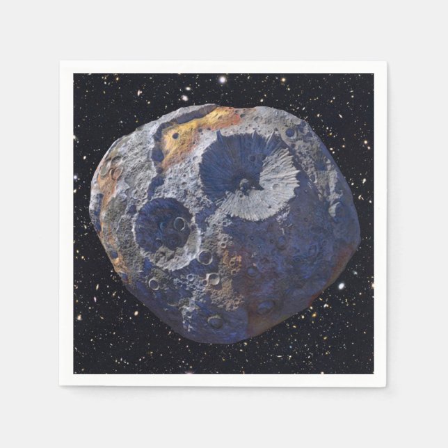 Scouting Mission to Asteroid 16 Psyche Napkin (Front)