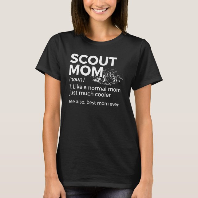 Scouting   Scout Mum Definition Best Mum Ever T-Shirt (Front)