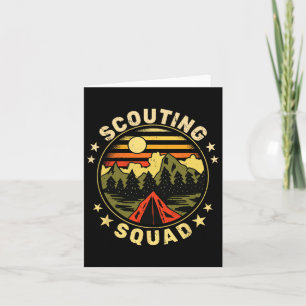 Scouting Squad Vintage Scouts Camping Boy Hiking S Card