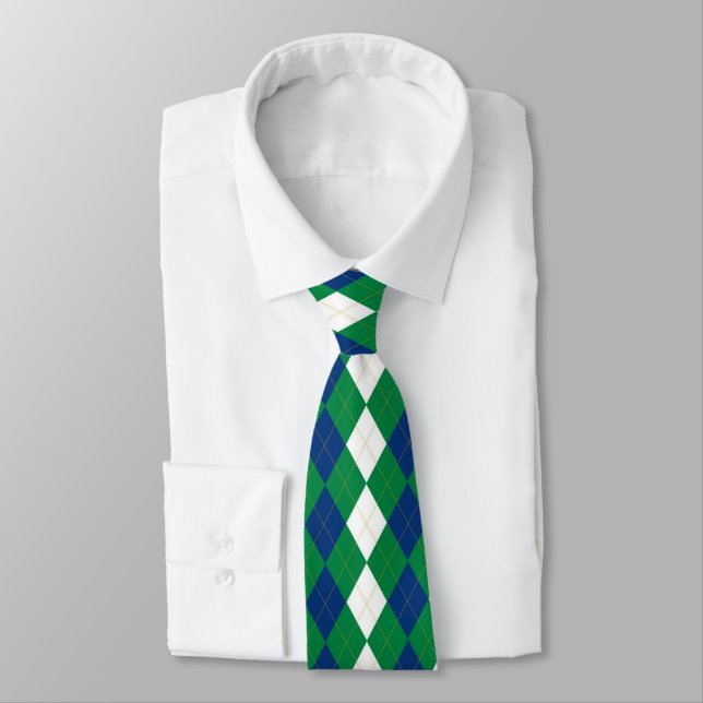 Scouts Argyle Tie (Tied)