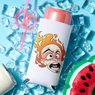 Scovillelicous Fire Foam Slim Seltzer Can Cooler
