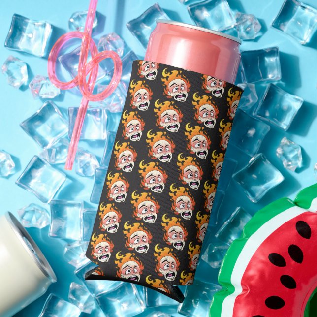 Scovillelicous Fire Foam Slim Seltzer Can Cooler (In Situ Summer)