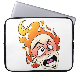 Scovillelicous Fire Head Neoprene Laptop Sleeve