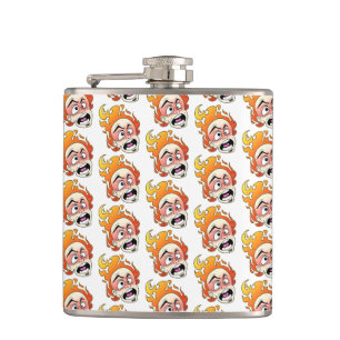 Scovillelicous Fire Head Vinyl Wrapped Flask