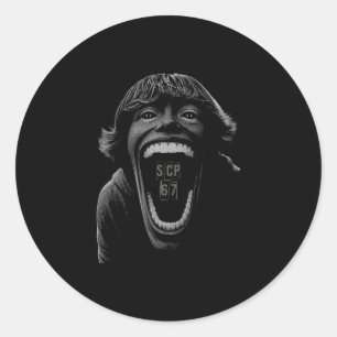 Scp 67 Six Seven 6 7 Meme Design 6 7 1  Classic Round Sticker