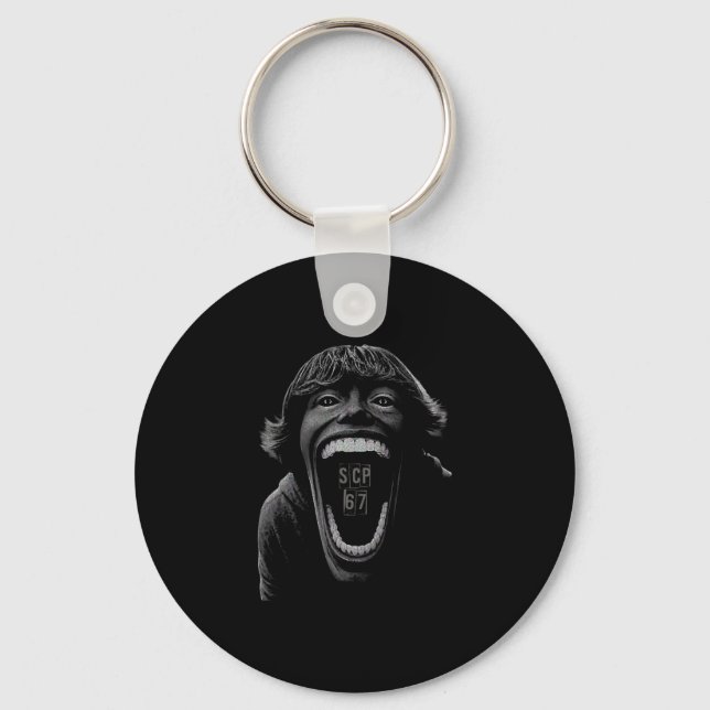 Scp 67 Six Seven 6 7 Meme Design 6 7 1  Key Ring (Front)