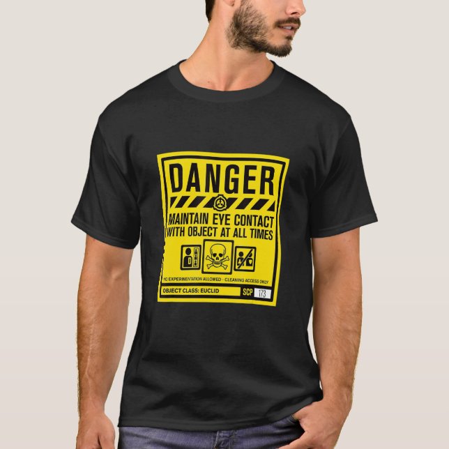 Scp Foundation Danger Class Euclid T-Shirt (Front)