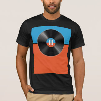 Scramble Golf Dad Retro Vinyl Record Monogram T-Shirt