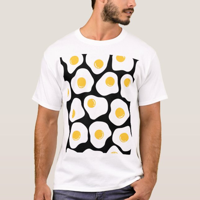 Scrambled Eggs: Quirky Vintage. T-Shirt (Front)