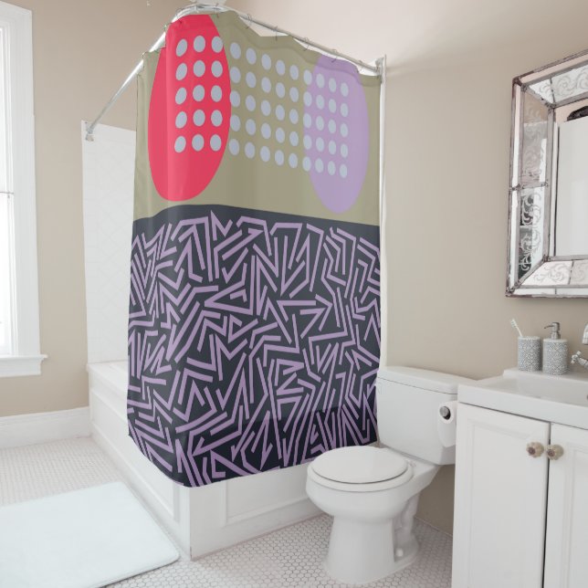 Scrambled Eggs  Shower Curtain (In Situ)