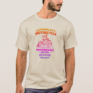 Scramblers Motorcycle Performance Colorful T-Shirt