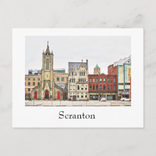 Scranton,Pa Post Card-Wyoming Ave Architecture Postcard