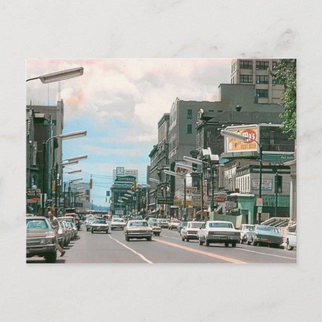 Scranton Pa. Wyoming Ave. Postcard (Front)