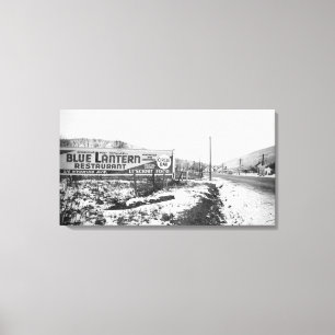 SCRANTON PENNSYLVANIA BLUE LANTERN RESTAURANT CANVAS PRINT