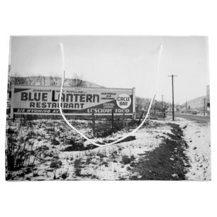 SCRANTON PENNSYLVANIA BLUE LANTERN RESTAURANT LARGE GIFT BAG