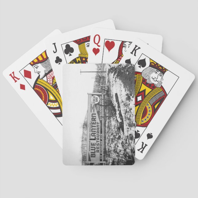SCRANTON PENNSYLVANIA BLUE LANTERN RESTAURANT PLAYING CARDS (Back)