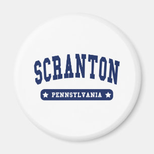 Scranton Pennsylvania College Style tee shirts Magnet