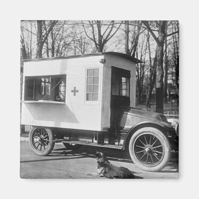 Scranton Red Cross Canteen Truck Magnet (Front)