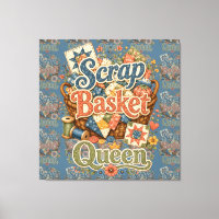 Scrap Basket Queen Quilter Cottagecore