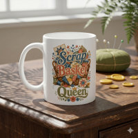 Scrap Basket Queen Quilter Cottagecore