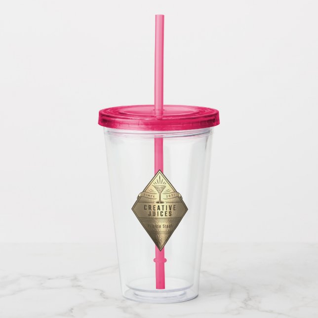 Scrap Booker “Creative Juices”  Acrylic Tumbler (Front)