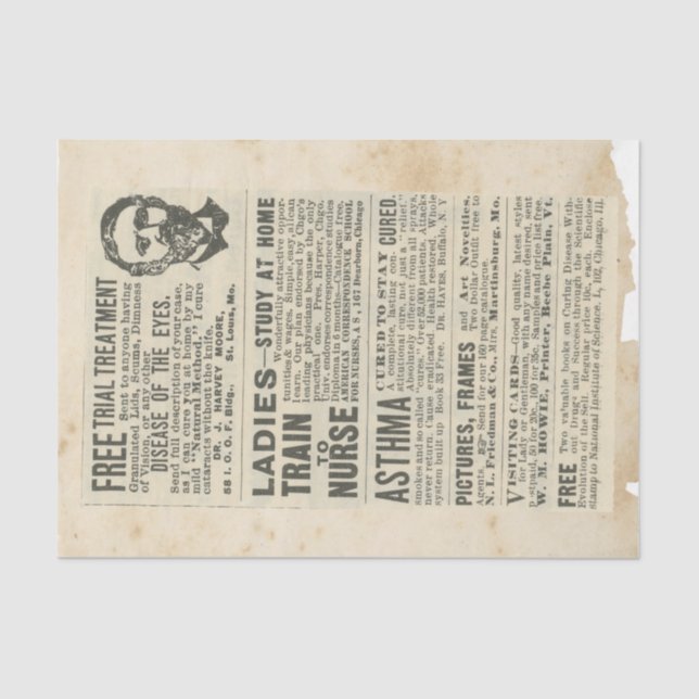 Scrap Ephemera  Design Series #16 Tissue Paper (Front)