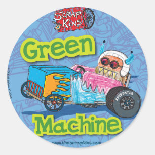 Scrap Kins "Green Machine" Sticker Sheet