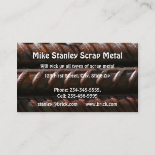 Scrap Metal Recycle collection  Custom Business Business Card