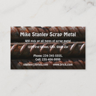Scrap Metal Recycle collection  Custom Business Card