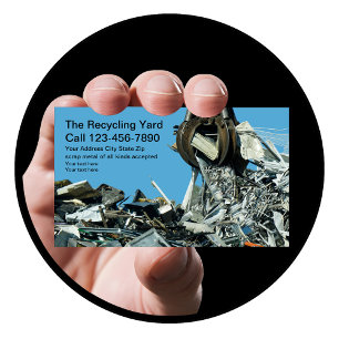 Scrap Metal Recycling Yard Business Card