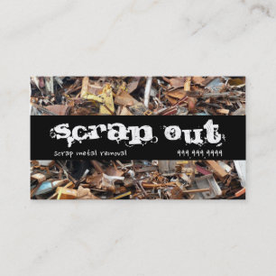 Scrap Metal Yard Removal Recycling Junk Business Card