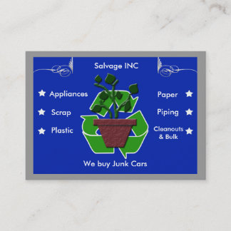 scrap recyclers business card