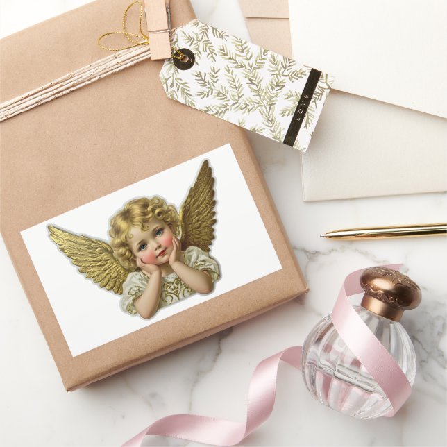 Scrap sticker - Vintage Angel hands on head 1 (Gifting)