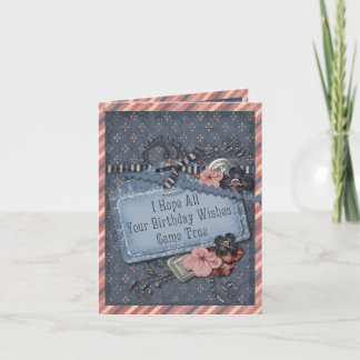 Scrapbook Belated Birthday Card