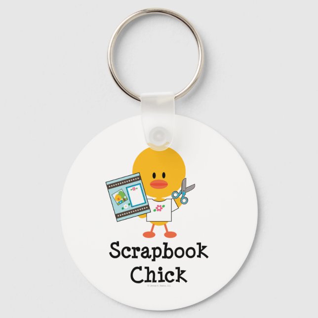 Scrapbook Chick Key Chain (Front)