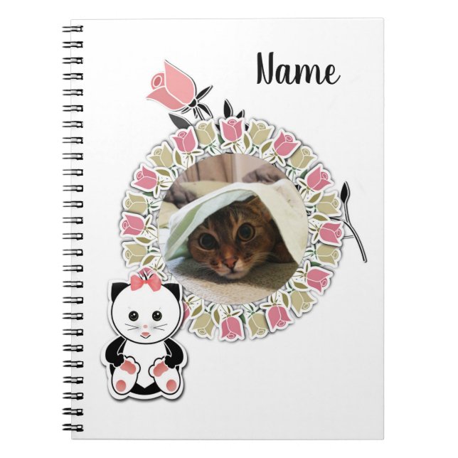 Scrapbook, children's notebook, pink notebook (Front)