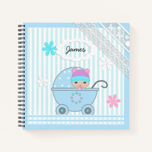 Scrapbook for boy, photo album for boy notebook