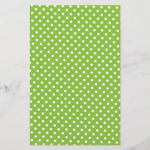 Scrapbook Paper - Green Polkadot