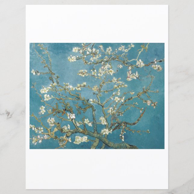SCRAPBOOK PAPER : VAN GOGH : ALMOND BLOSSOM (Front)