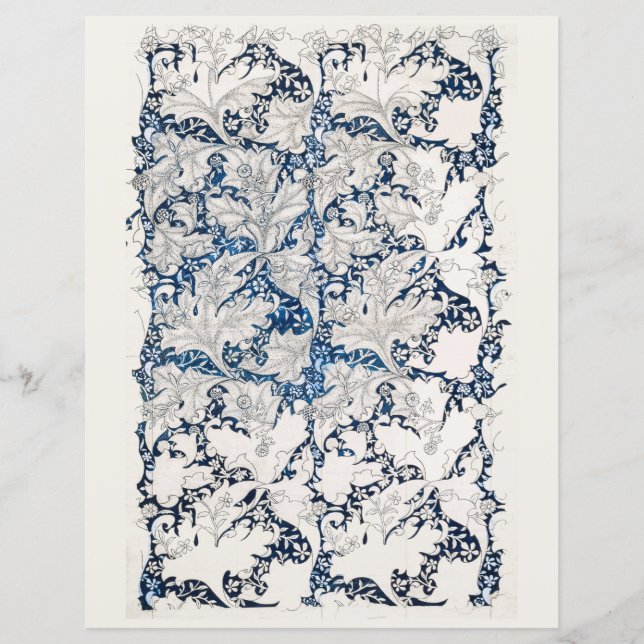 SCRAPBOOK PAPER : WILLIAM MORRIS : WALLFLOWER (Front)