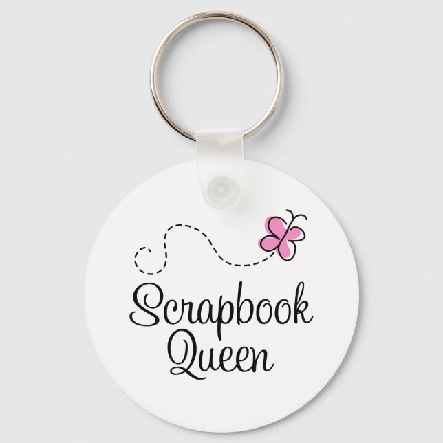 Scrapbook Queen Gift Key Ring (Front)
