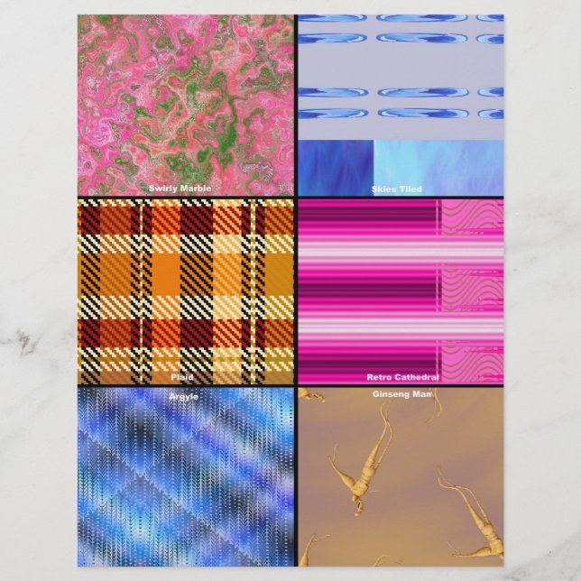 Scrapbook Sampler Bulk Scrapbook Paper Pages (Front)