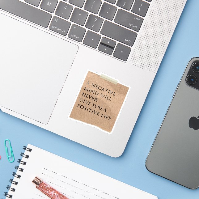 Scrapbook Style Motivation Quote Stickers (Laptop w/ iPhone)