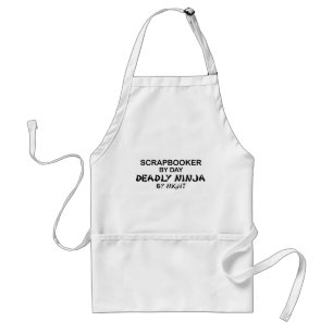 Scrapbooker Deadly Ninja by Night Standard Apron